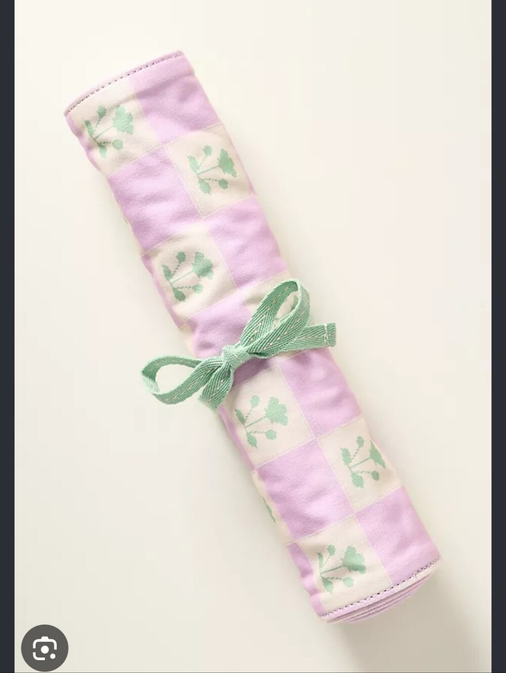 BRAND NEW Anthropologie x Papier Floral Travel Backgammon Set Roll Up Lavender
